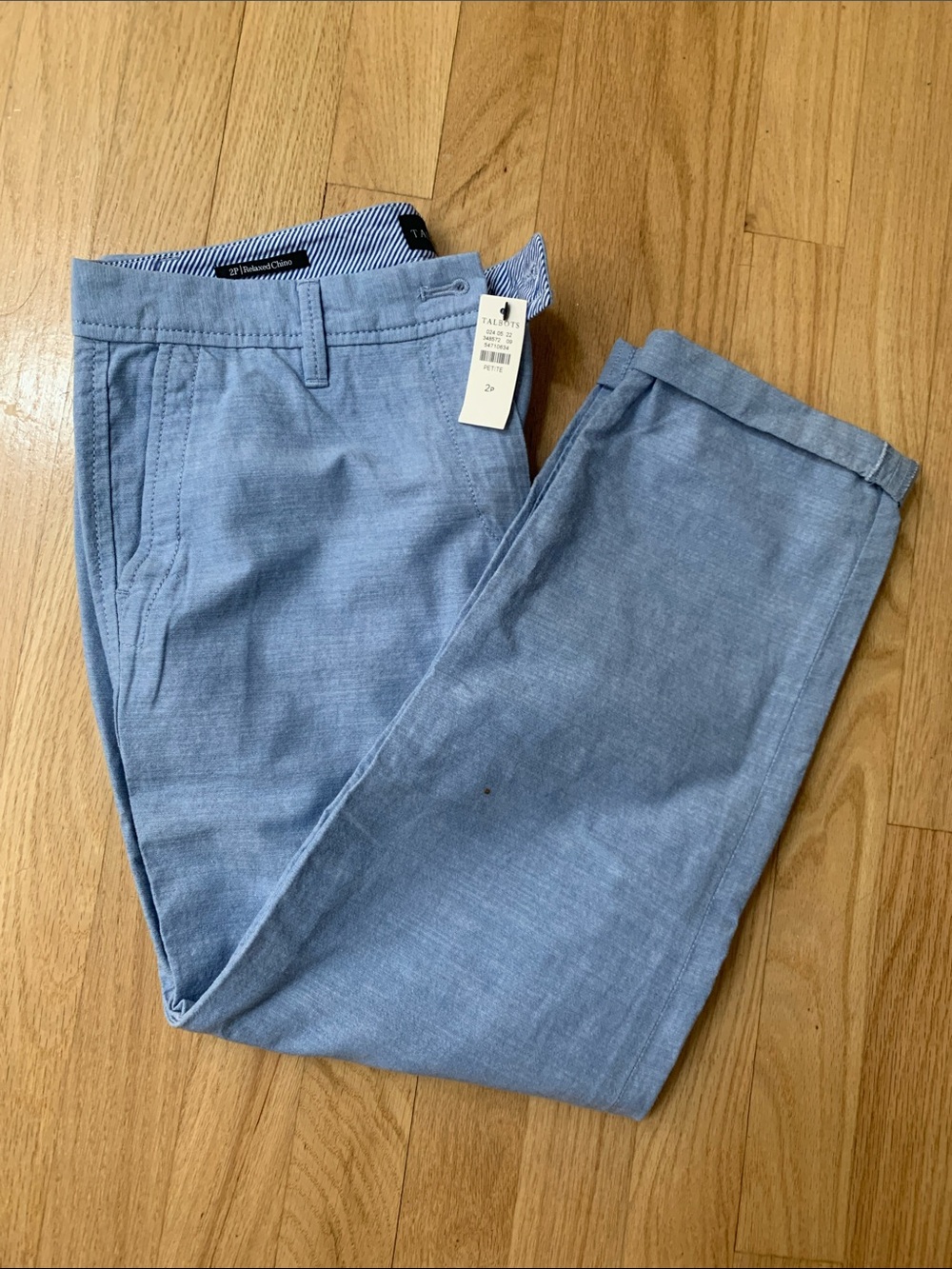 Talbots Women’s Light Blue Chino Pants - Tailored Fit